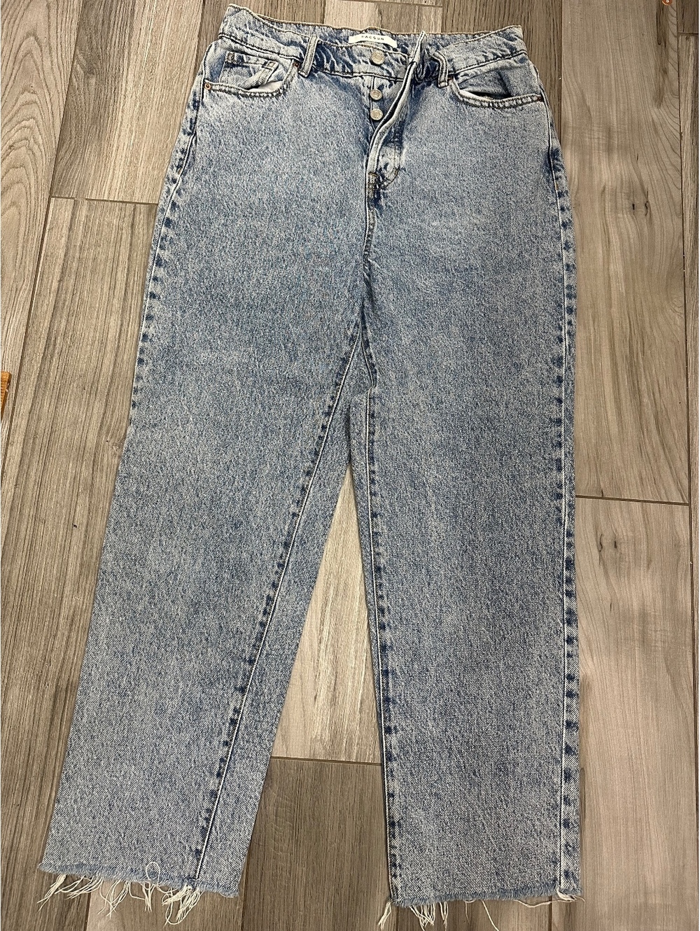 Pacsun High Rise Straight Light Wash Jeans Size 28